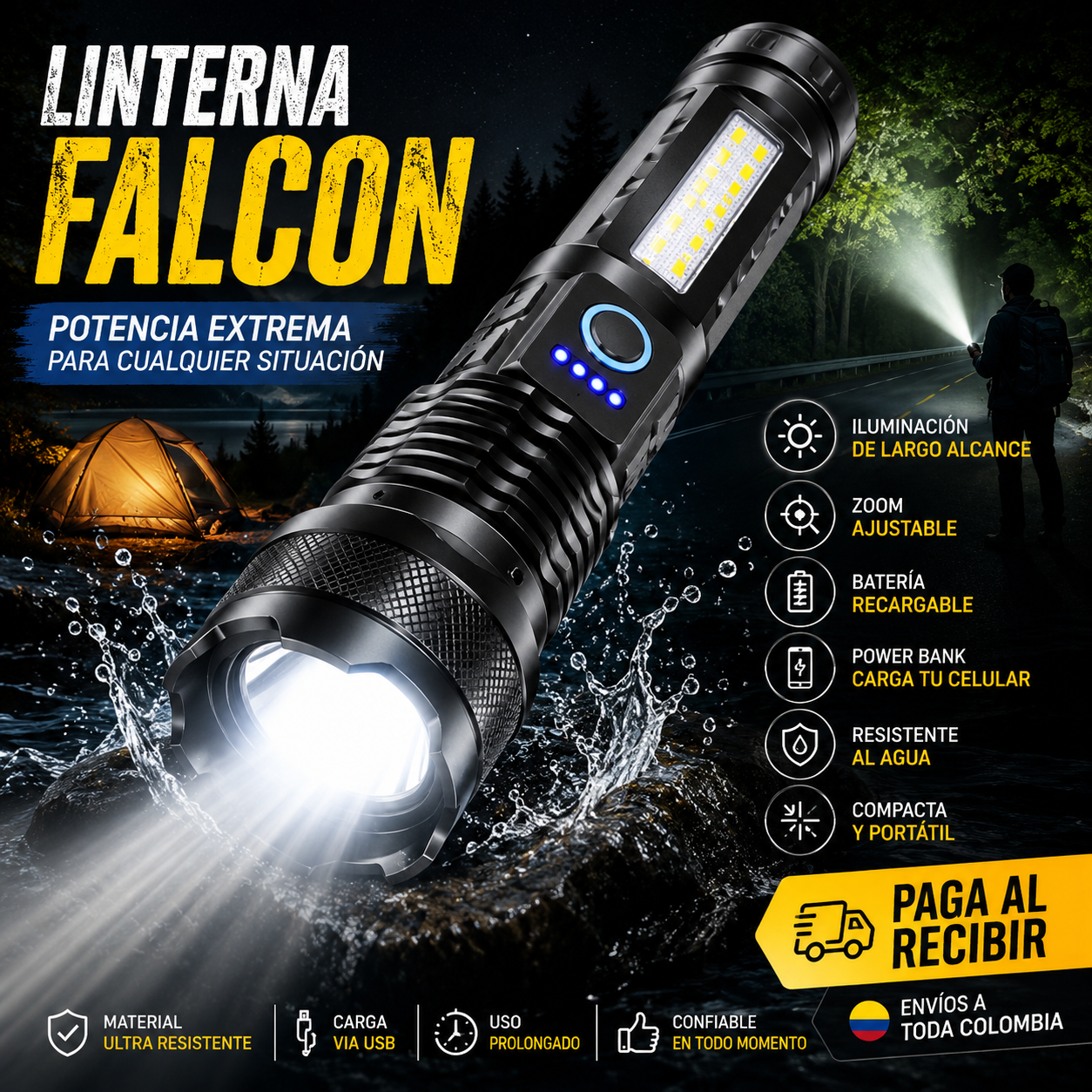 Linterna Falcon X3 Tactical
